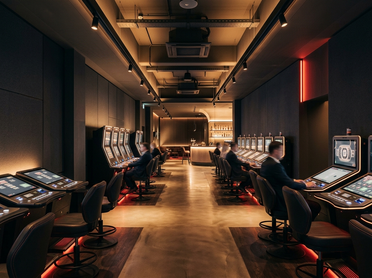 Moderner SlotHausDE Spielhallenbereich